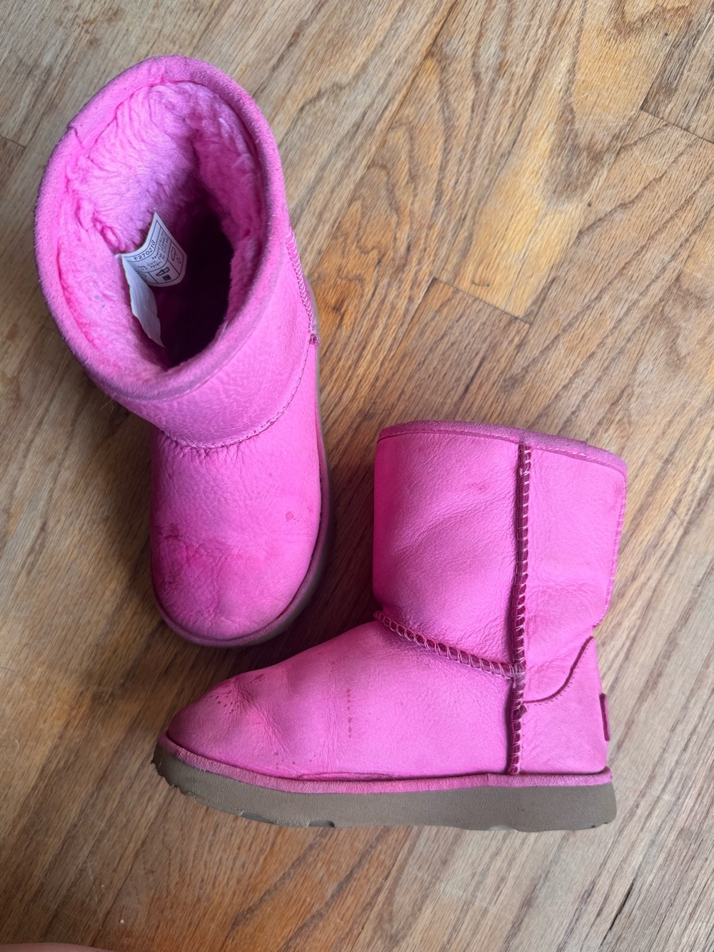 UGG Classic Pink Boots Girls Kids Size 11